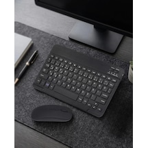 Bluetooth Klavye Mouse Seti Taşınabilir Wireless Bilgisayar Aksesuarı Mh-hs7956-9239