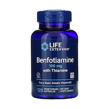 Life Extension Benfotiamine With B1 Vitamin Thiamine 100 Mg