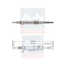 Kızdırma Bujisi Eco 11v Opel Vecra-astra-zafıra-1.9 Cdtı Opel 1.9 Cdtı 1214040 Gn041 0100226436 Glp007 0250202036 Dp36 Y534j Ce803 Et1-a-n-103 436