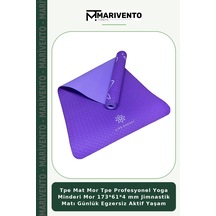 Tpe Mat Mor Tpe Profesyonel Yoga Minderi Mor 173 61 4 Mm Jimnastik Matı Günlük Egzersiz Aktif Yaşam