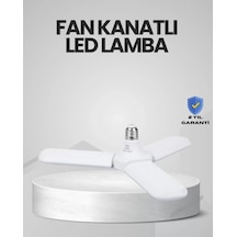 Enerji Tasarruflu Led Ampül 60 Watt 4 Kollu Beyaz Işık Çok Renkli