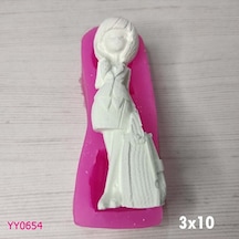 Yy0654 Elleri Arkasında Çantalı Kız Silikon Kalıp