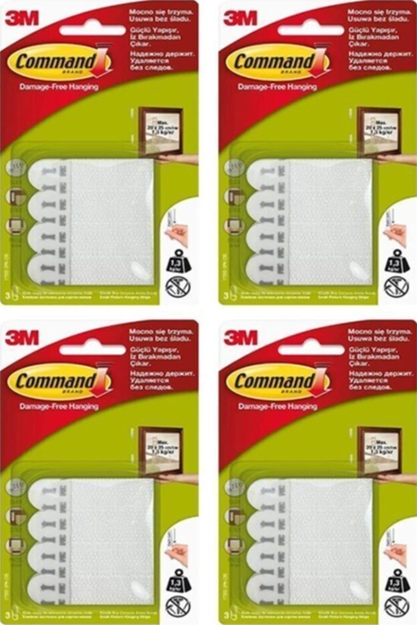 Command Küçük Boy Cırt Bant 17202 X 4 Adet