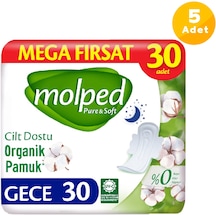 Molped Pure & Soft Mega Fırsat Paketi Gece 5 x 30'lu