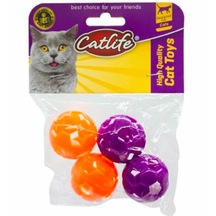 Catlife 202358 Zilli Top Kedi Oyuncağı 4'lü Çok Renkli