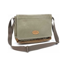 Old Cotton Cargo Boıse Computer Bag Omuz Çantası Kahverengi