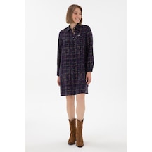 U.s. Polo Assn. Kadın Lacivert Elbise Dokuma 50289847-vr033 Lacivert