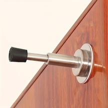 Sunshine011 1 Adet Duvara Monte Hidrolik Kapı Tutucu, Gümüş Renk, Delme Çivileme Yok