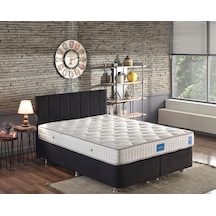 Nironyatak Niron Juliette 140X190 Cm Çift Kişilik Lüks Yatak Seti - Siyah Ku