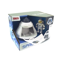 Işıklı Ve Astronotlu Uzay Kapsülü