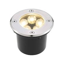 Sıva Altı Led Armatür Dekoratif Işık Show Gösteri Yol Aydınlatma Açık Alan Enerji Tasarruflu Yuvarlak Zemin Doğal Beyaz 4000k A-1402 6w 220v Doğol Beyaz Doğal Beyaz