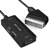 Microcase Scart Giriş Hdmı Çıkış Tak Çalıştır Dönüştürücü Full Hd Görüntü Adaptörü Al5764 Siyah