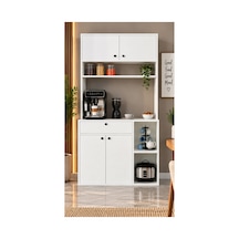 Nisan Kahve Köşesi Çekmeceli Çok Amaçlı Mutfak Dolabı Beyaz - 906150037 Beyaz