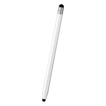 Gümüş Dokunmatik Ekranlar İçin Stylus Kalem 2'si 1 Arada Kauçuk Uçlar Kapasitif Stylus Kalem