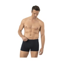 Özkan Underwear Özkan 12024 Erkek Pamuklu Likralı Süprem Esnek Rahat Boxer Şort Lacivert