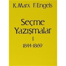 Seçme Yazışmalar /1 (1844-1869)