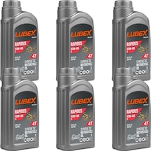 Lubex Rapidus S 10W-40 1 L 4 Zamanlı Motosiklet Yağı (6 Adet)