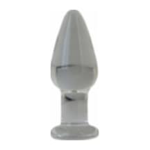 Erofoni Komple Kaliteli Kalın Cam Yapı 10 cm Anal   Tıkaç Plug