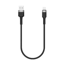 X-level Xcc8699 X-sharkmini Usb-a To Lightning Hızlı Şarj Ve Data Kablosu 30cm 3a 27w Qc 3.0 Pd Destekli 480 Mbps Veri Aktarım Örgü Hasır Alüminyum Uç Dayanıklı Kısa Şarj Kablosu Xcc8699