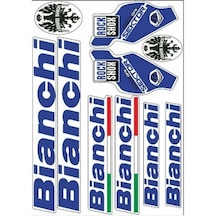 Bianchi 002 Bisiklet Sticker Çok Renkli