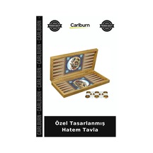 Özel Tasarlanmış Hatem Tavla Ahşap Oyun Eğlenceli Hobi