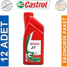 Castrol 2t 1 L 2 Zamanlı Mineral Bazlı Motosiklet Yağı 12 Adet N11.2770