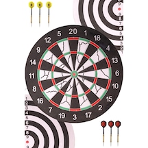 Delta Flocked Dart Seti 45 CM 18 İnç + 6 Ok 18 G Hedef Tahtası