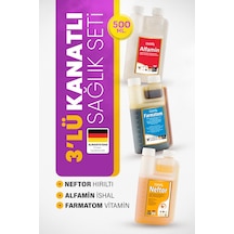 3lü Set Farmatom Vitamin + Alfamin + Neftor Hırıltı Seti - 500 Ml
