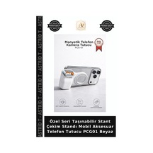 Özel Seri Taşınabilir Stant Çekim Standı Mobil Aksesuar Telefon Tutucu Pcg01 Beyaz
