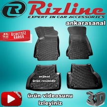Audi A4 3D Paspas Havuzlu Siyah Sedan 2008-2015 Arası 4 Prç N11.19874