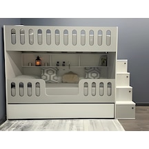 Astana %100 Mdf Yavrulu Seyyar Merdivenli Ranza Gb1