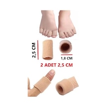El Ayak Parmak Koruyucu Ayırıcı Kumaş Silikon Tüp 2.5 CM 2 Adet