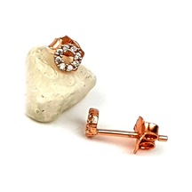 Minimal Gümüş Zirkon Taşlı Gümüş Küpe