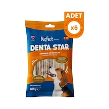 Reflex Plus Denta Star Çiğnemelik Diş Çubukları Orta Irk Yetişkin Köpek Ödül Maması 6 Adet 180 Gr