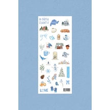 M47 Kış Temalı Sticker Seti Çok Renkli