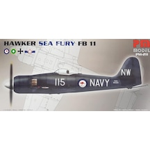 Hawker Sea Fury Fb11 Pm Model Avcı Uçağı Demonte Plastik Maketi