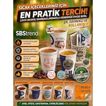 Yeni Ürün Özel Logo Baskı Tasarım 7 Oz 200 Ml 250 Adet Karton Bardak