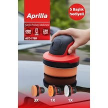 Aprilla ACC-1199 Şarjlı Polisaj Makinesi + Pasta Cila + Sünger Set