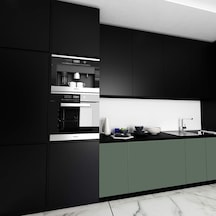 Livelynine 40 Cm X 10 M Siyah Duvar Kağıdı Kendinden Yapışkanlı Vinil Sargı Yapışkan Arka Plastik Siyah Mutfak Çok Renkli