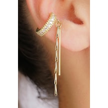 14 Ayar Altın Earcuff Küpe Tekli - Kp2655 Sarı Altın
