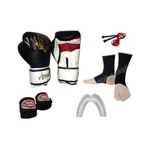 Spor_Carsim Evox Boks,Kickboks,Muay Thai Eldiven,Ayak Çorabı,Bandaj,Ip Siyah