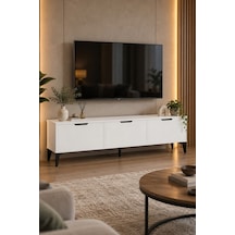 Sulorahome Beyaz Suntalam Tv Sehpası 160x35 Cm