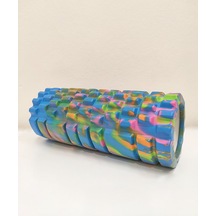 Gymo Pro Series Foam Roller Pilates Masaj Rulosu Kamuflaj Mavi