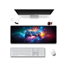 Sonictouch Klavye Mousepad 32x70cm Dikişsiz Pürüzsüz Sıvı Geçirmez Kaymaz Taban Enerji Modu