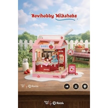 Milkshake Minyatür Maket Ev Seti Rolife Strawberry Milk Box