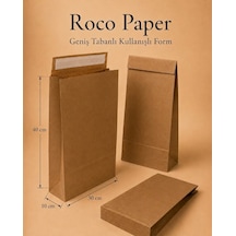 Yapışkan Bantlı Kraft Kese Kağıdı, Kraft Renk, 30x40x10 Cm - 24'lü Paket, Hediye Ve Kargo Zarfı