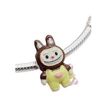 Sarı Canavar Bebek Charm Gümüş