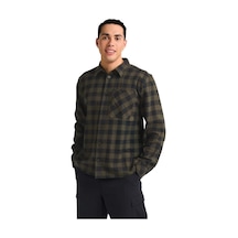 Jack Wolfskın Jack Wolfskin Lite Flannel Shirt Erkek Yeşil Gömlek T0328 Haki