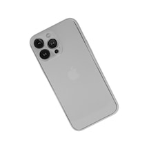 Apple Uyumlu   iPhone 13 Pro Kılıf Pp Ultra İnce Kapak - Beyaz