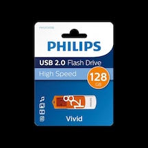 Phılıps Fm12fd05b, 128gb, Usb 2.0, Vivid, Turuncu, Flash Disk
